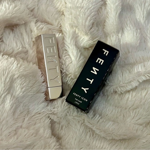 NEW Fenty Beauty Icon The Case Refillable Lipstick Case Metallic Nude - Picture 7 of 16